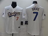 Dodgers 7 Julio Urias White Nike 2021 Gold Program Cool Base Jersey,baseball caps,new era cap wholesale,wholesale hats
